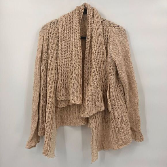 Anthropologie Sweaters - Anthropologie‎ Knitted & Knotted Fringed Circle Cardigan size medium
